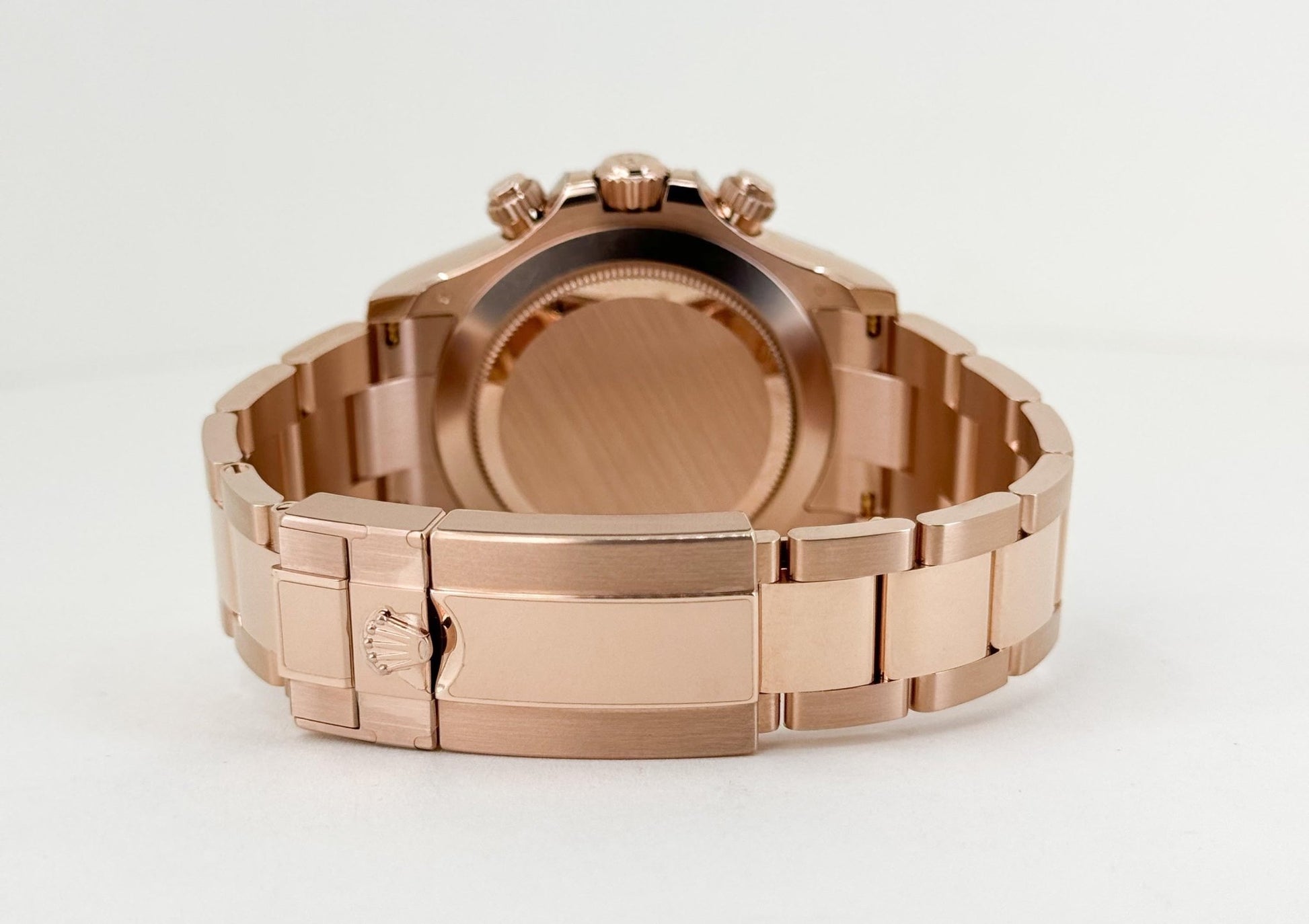 Rolex Daytona 116505 Black Index Pink Subdials Rose Gold Oyster Chronograph - Luxury Time NYC