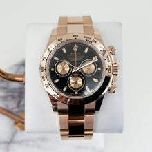Load image into Gallery viewer, Rolex Daytona 116505 Black Index Pink Subdials Rose Gold Oyster Chronograph - Luxury Time NYC