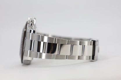 Rolex Daytona Platinum Ice Blue Index Dial Chestnut Brown Ceramic Bezel Oyster Bracelet 116506 - Luxury Time NYC INC