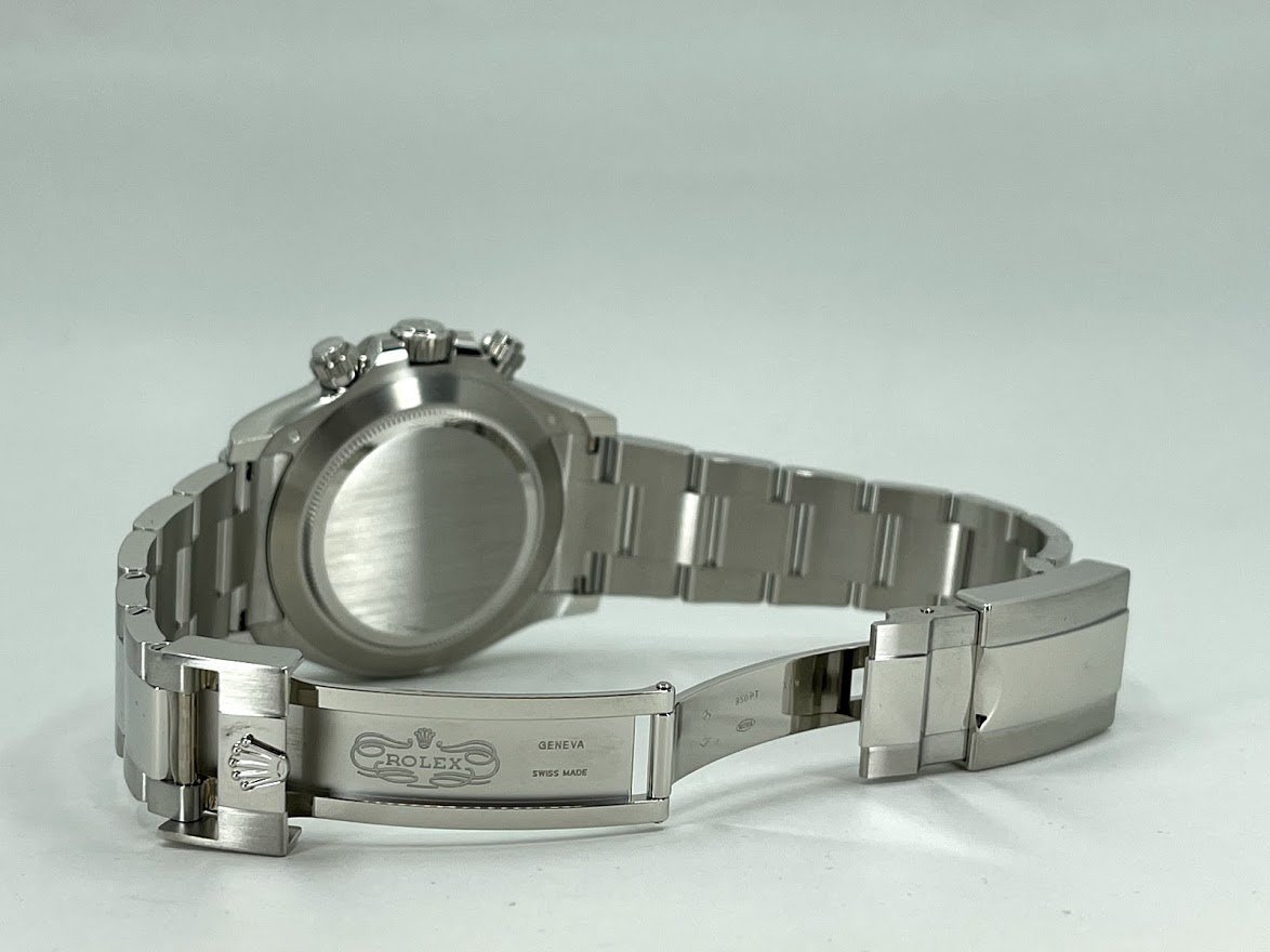 Rolex Daytona Platinum Ice Blue Index Dial Chestnut Brown Ceramic Bezel Oyster Bracelet 116506 - Luxury Time NYC INC