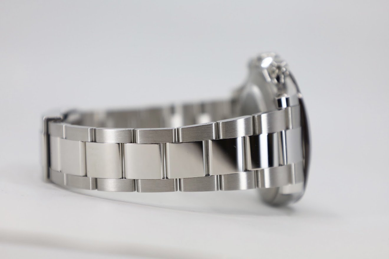 Rolex Daytona Platinum Ice Blue Index Dial Chestnut Brown Ceramic Bezel Oyster Bracelet 116506 - Luxury Time NYC INC