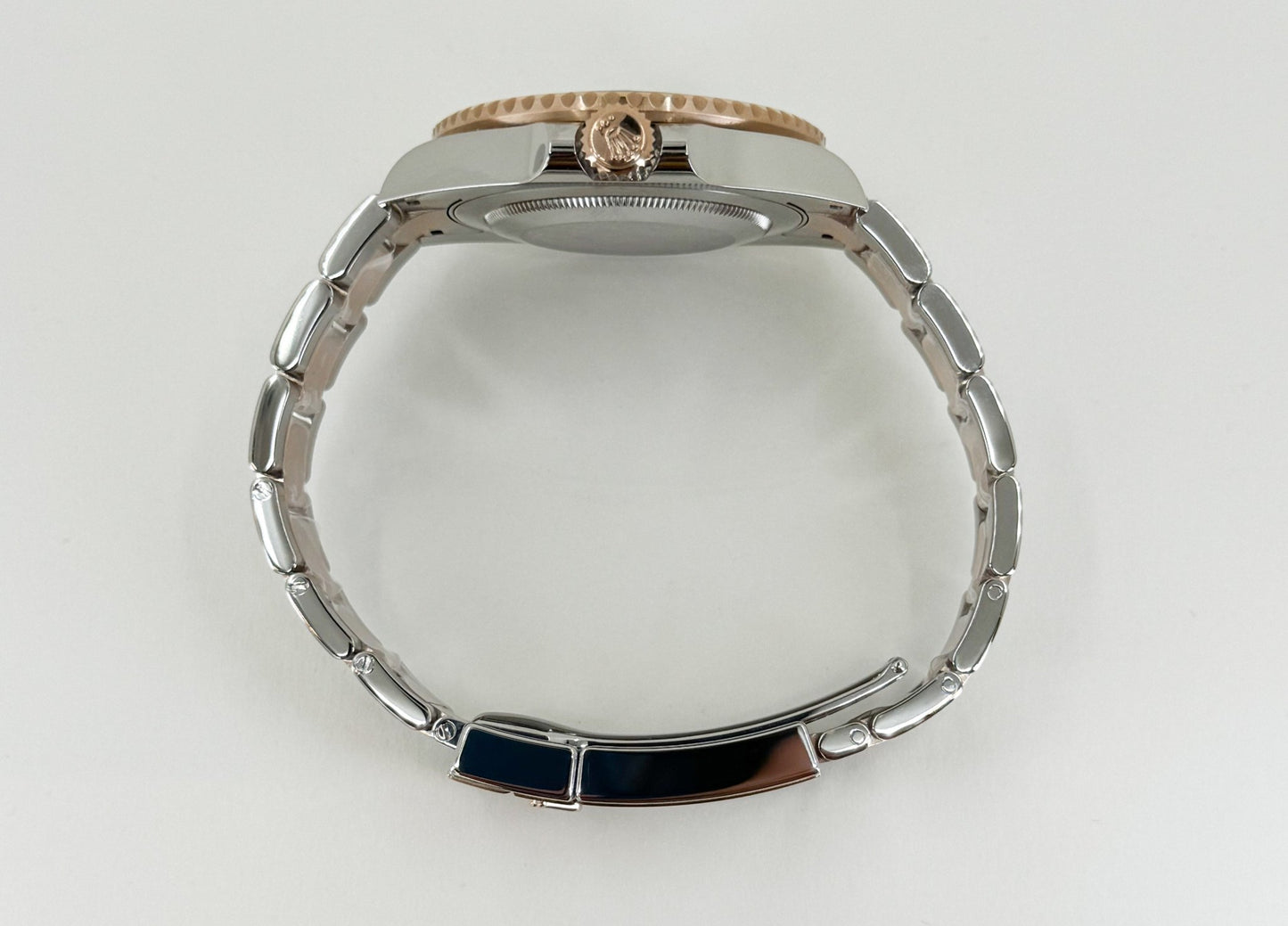 Rolex GMT Master II Root Beer Rose Gold/Steel Black Dial Black/Brown Ceramic Bezel 126711CHNR - Luxury Time NYC