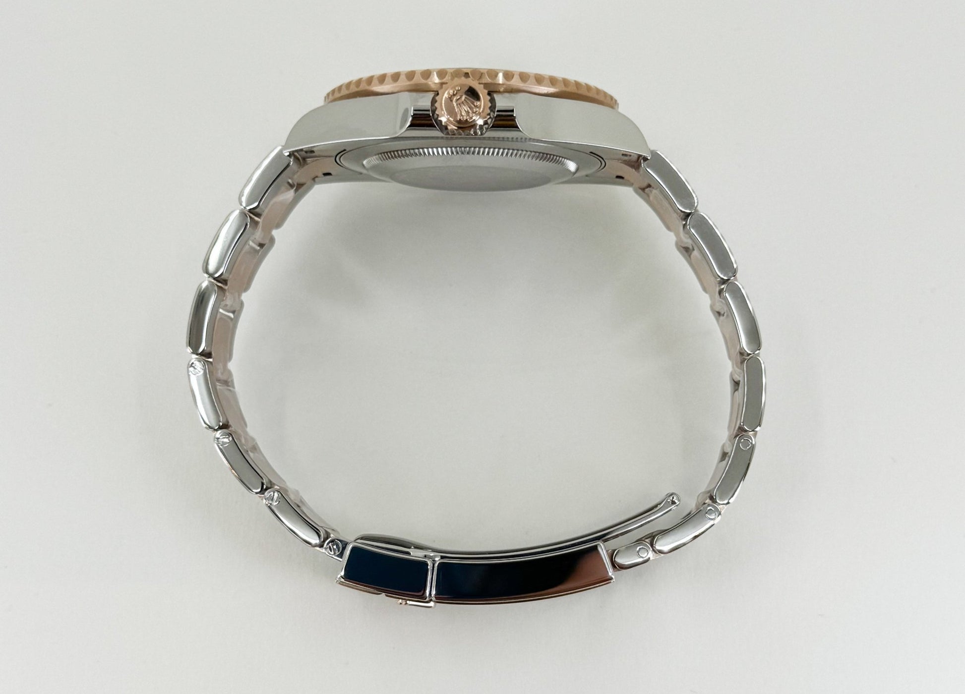 Rolex GMT Master II Root Beer Rose Gold/Steel Black Dial Black/Brown Ceramic Bezel 126711CHNR - Luxury Time NYC