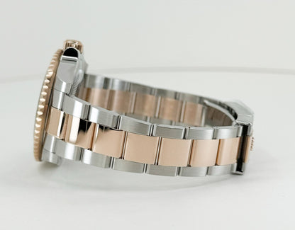 Rolex GMT Master II Root Beer Rose Gold/Steel Black Dial Black/Brown Ceramic Bezel 126711CHNR - Luxury Time NYC