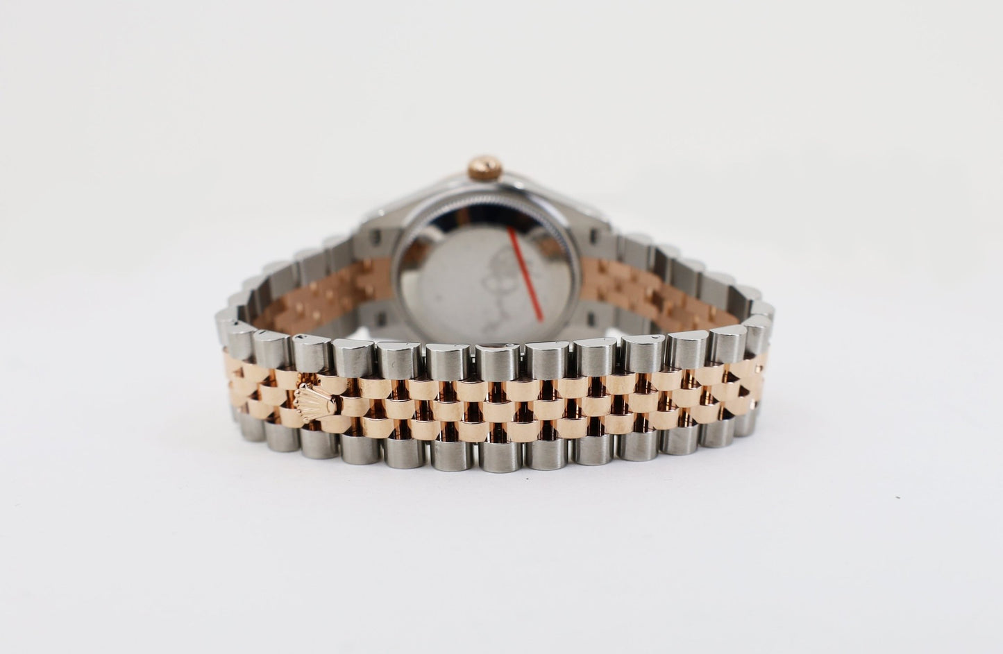 Rolex Lady-Datejust 31 Rose Gold/Steel Rhodium Index Dial & Fluted Bezel Jubilee Bracelet 278271 - Luxury Time NYC