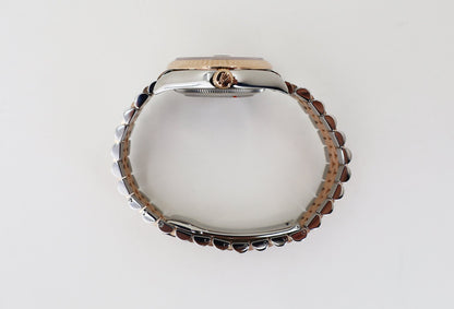 Rolex Lady-Datejust 31 Rose Gold/Steel Rhodium Index Dial & Fluted Bezel Jubilee Bracelet 278271 - Luxury Time NYC