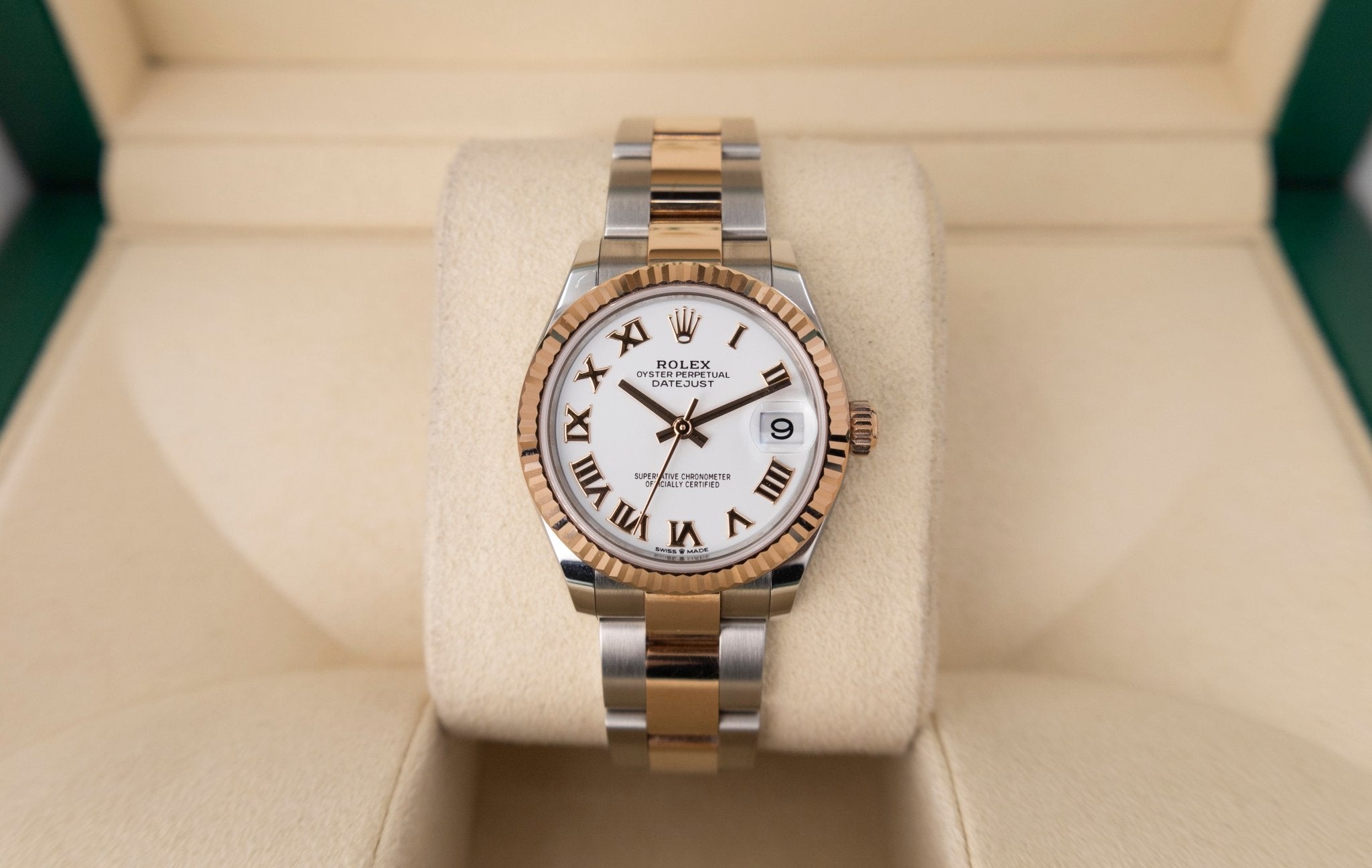 2020 rolex datejust 31mm pink white gold Clearance