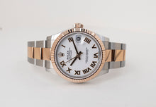 Load image into Gallery viewer, Rolex Lady-Datejust 31 Rose Gold/Steel White Roman Dial &amp; Fluted Bezel Oyster Bracelet 278271 - Luxury Time NYC