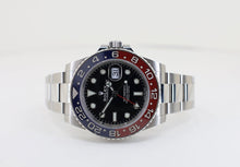 Load image into Gallery viewer, Rolex Rolex Steel GMT-Master II 40 Watch - Blue And Red Pepsi Bezel - Black Dial - Oyster Bracelet - 126710BLRO o - Luxury Time NYC