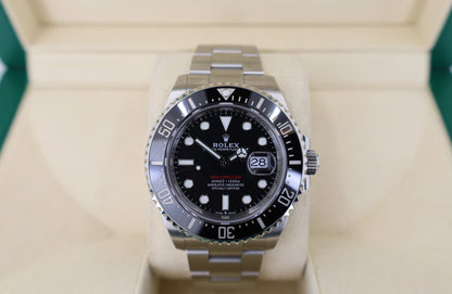 Rolex Sea-Dweller Stainless Steel Black Maxi Dial & Ceramic Bezel Oyster Bracelet 43mm 126600 - Luxury Time NYC