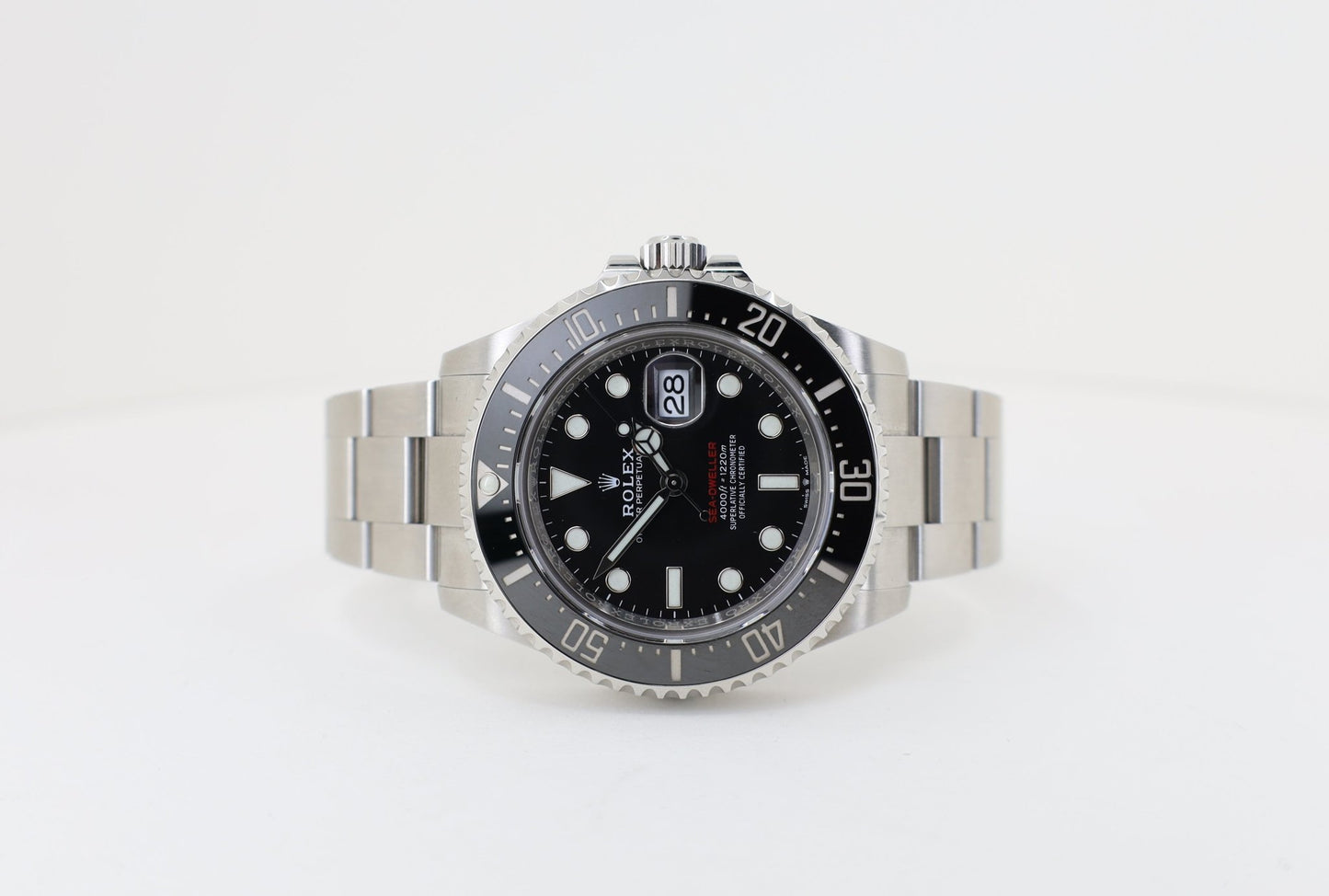 Rolex Sea-Dweller Stainless Steel Black Maxi Dial & Ceramic Bezel Oyster Bracelet 43mm 126600 - Luxury Time NYC