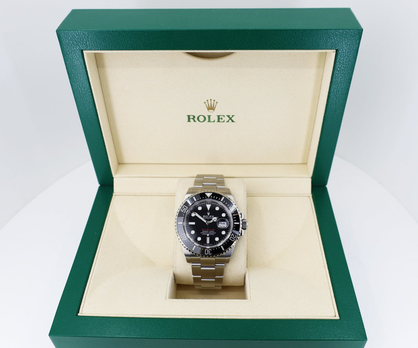 Rolex Sea-Dweller Stainless Steel Black Maxi Dial & Ceramic Bezel Oyster Bracelet 43mm 126600 - Luxury Time NYC