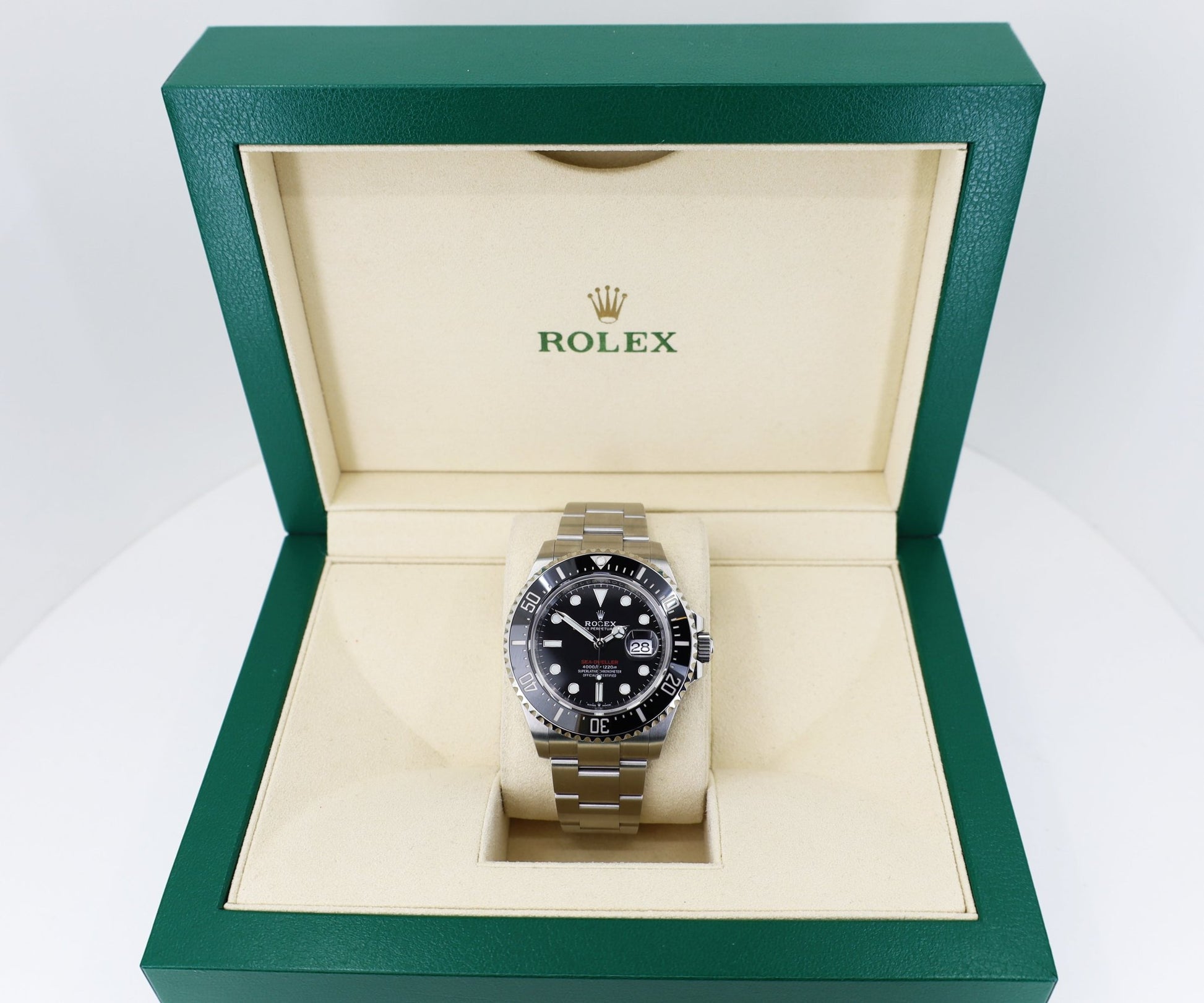 Rolex Sea-Dweller Stainless Steel Black Maxi Dial & Ceramic Bezel Oyster Bracelet 43mm 126600 - Luxury Time NYC