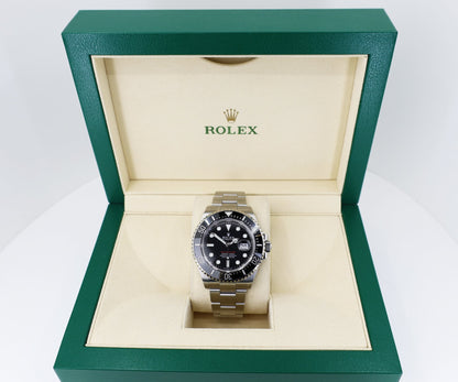 Rolex Sea-Dweller Stainless Steel Black Maxi Dial & Ceramic Bezel Oyster Bracelet 43mm 126600 - Luxury Time NYC