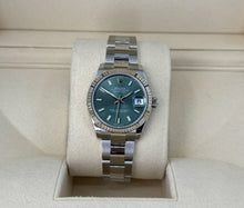 Load image into Gallery viewer, Rolex Steel and White Gold Datejust 31 Watch - Fluted Bezel - Mint Green Index Dial - Oyster Bracelet - 278274 mgio - Luxury Time NYC