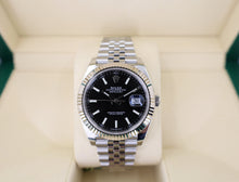 Load image into Gallery viewer, Rolex Steel and White Gold Rolesor Datejust 41 Watch - Fluted Bezel - Black Index Dial - Jubilee Bracelet - 126334 bkij - Luxury Time NYC