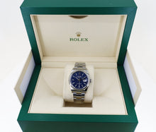 Load image into Gallery viewer, Rolex Steel Datejust 36 Watch - Domed Bezel - Blue Motif Index Dial - Oyster Bracelet - 126200 blio - Luxury Time NYC