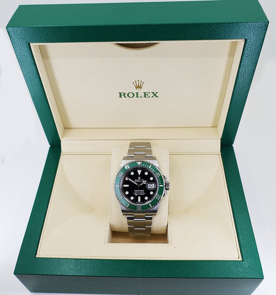 Rolex Steel Submariner Date Watch - The Starbucks - Green Bezel - Black Dial - 2020 Release - 126610LV - Luxury Time NYC