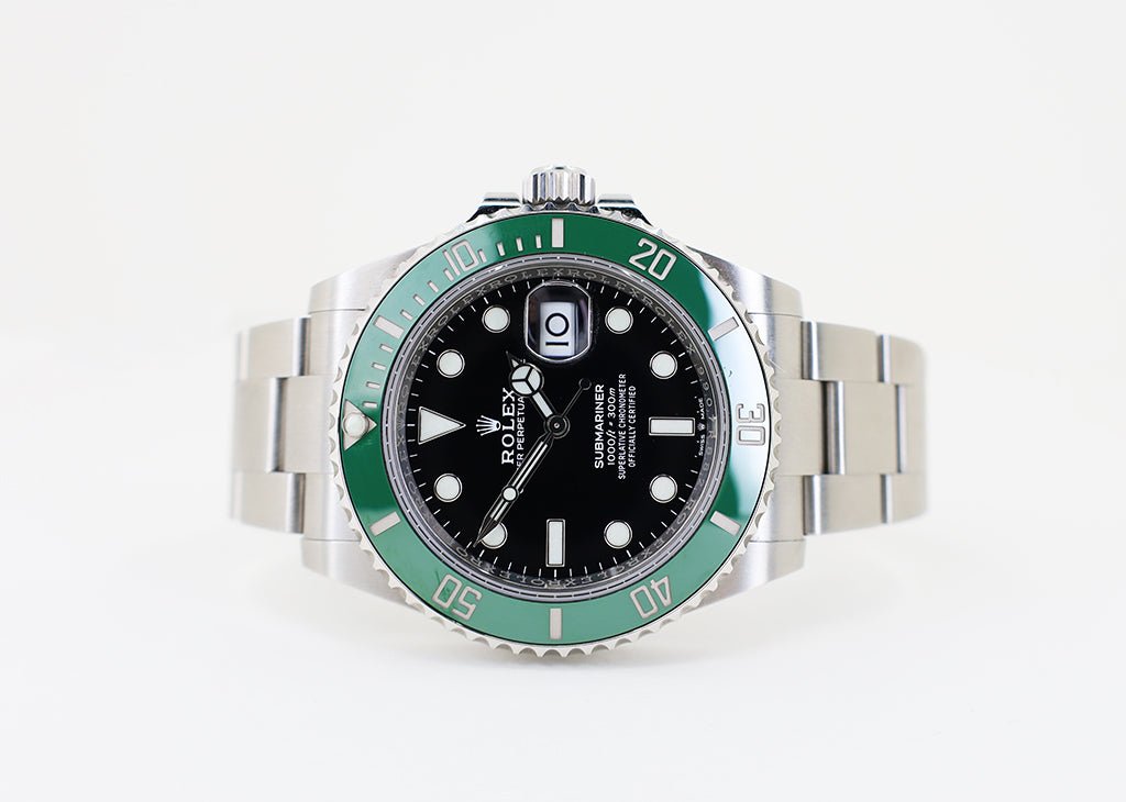 Rolex Steel Submariner Date Watch - The Starbucks - Green Bezel - Black Dial - 2020 Release - 126610LV - Luxury Time NYC