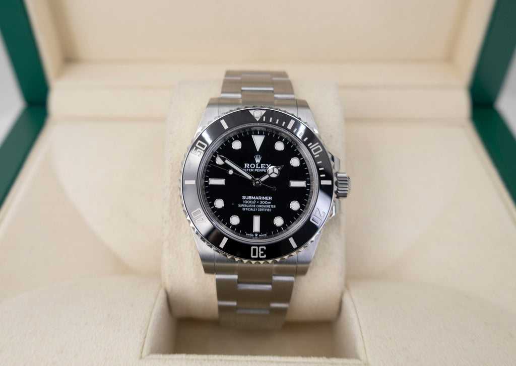Rolex Steel Submariner Watch - Black Dial - 2020 Release - 124060 - Luxury Time NYC