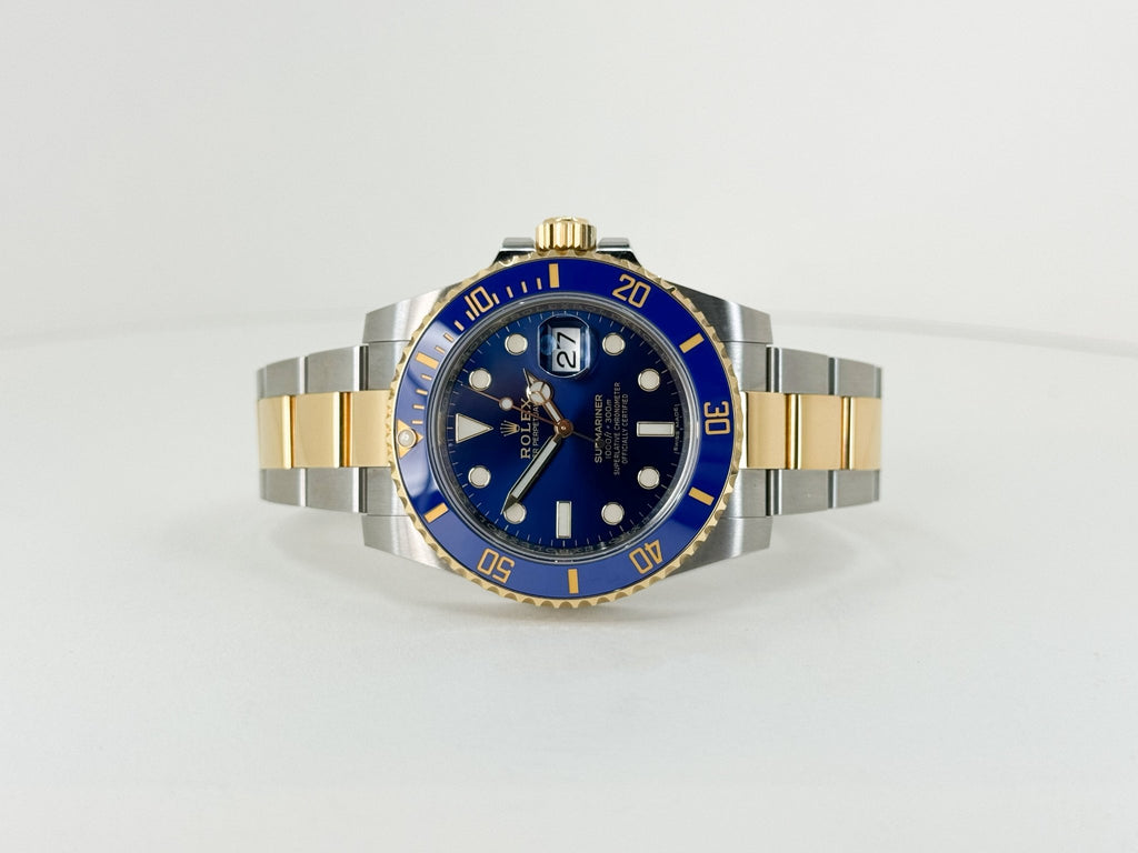 Rolex Submariner Date Yellow Gold/Steel Blue Dial & Ceramic Bezel Oyster Bracelet 116613LB - Luxury Time NYC