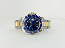 Load image into Gallery viewer, Rolex Submariner Date Yellow Gold/Steel Blue Dial &amp; Ceramic Bezel Oyster Bracelet 116613LB - Luxury Time NYC