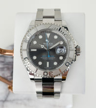 Load image into Gallery viewer, Rolex Yacht-Master 40 Stainless Steel Dark Rhodium Dial Platinum Bezel Oyster Bracelet 116622 - Luxury Time NYC