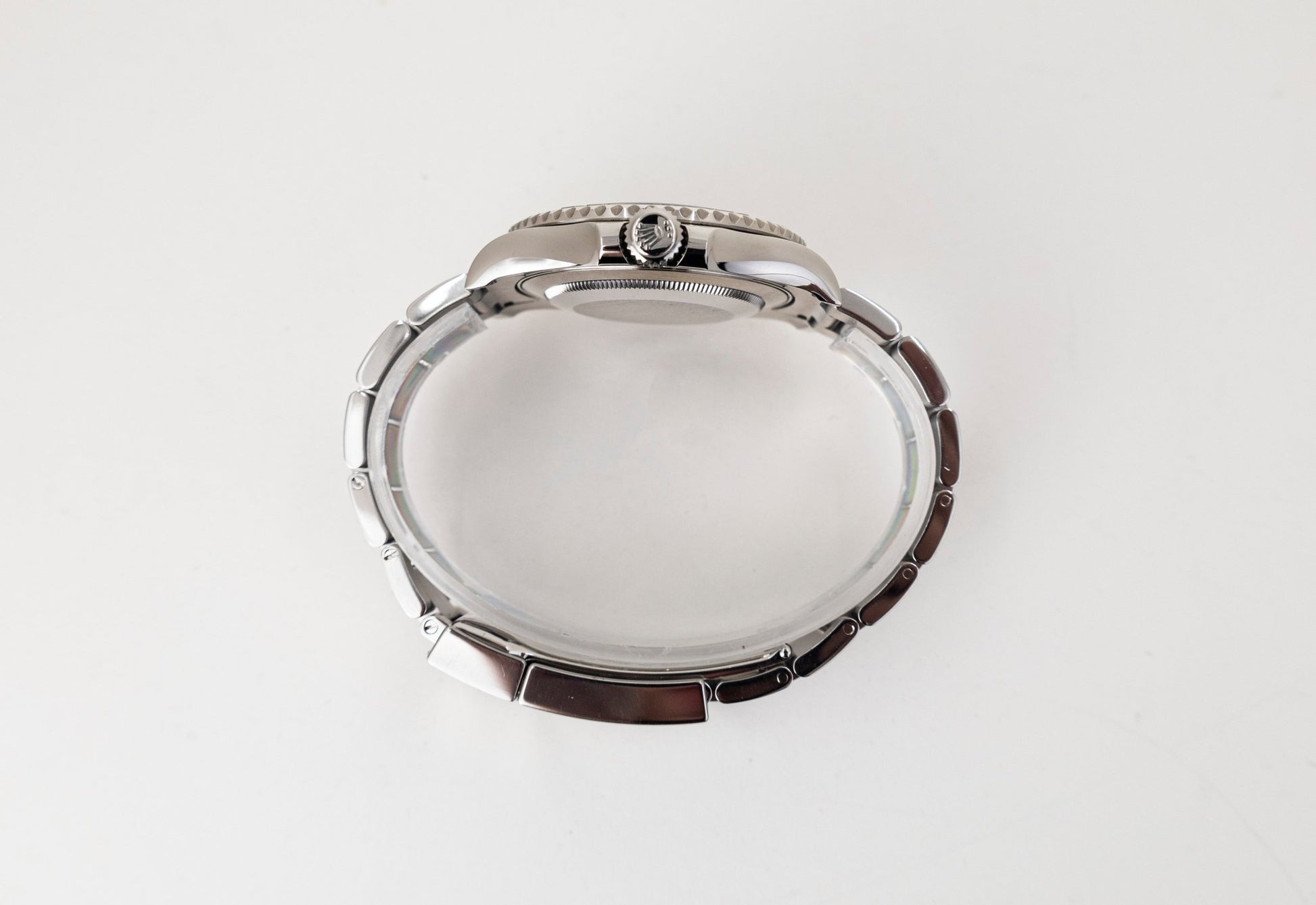 Rolex Yacht-Master 40 Stainless Steel Dark Rhodium Dial Platinum Bezel Oyster Bracelet 116622 - Luxury Time NYC