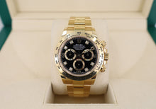 Load image into Gallery viewer, Rolex Yellow Gold Cosmograph Daytona 40 Watch - Black Diamond Dial - 116508 bkd - Luxury Time NYC