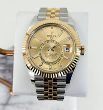 Load image into Gallery viewer, Rolex Yellow Rolesor Oyster Perpetual Sky-Dweller - Champagne Index Dial - Jubilee Bracelet - 326933 chij - Luxury Time NYC